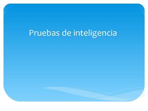 Pruebas De Inteligencia