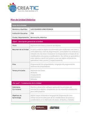 Plantilla Unidad Didactica Luis Lobo