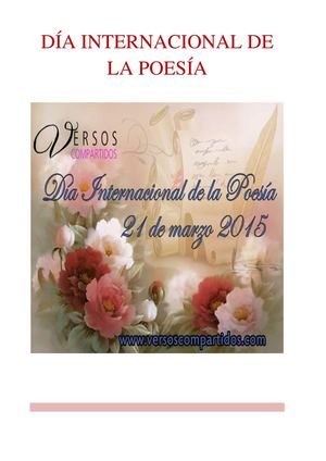 Evento Día Internacional De La Poesía 2015