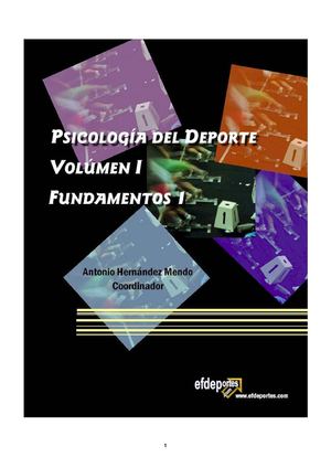 Psicología Del Deporte Tomo 1