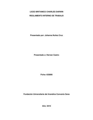 Reglamento Interno Liceo Britanico Charles Darwin