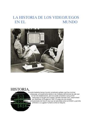 HISTORIA DE LOS VIDEOJUEGOS