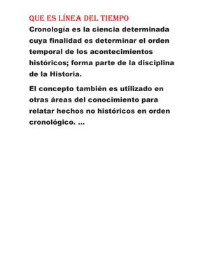 Linea Del Tiempo