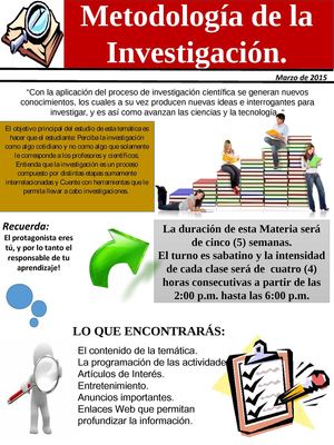 Metodología de la Investigación