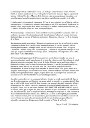 Incipit 1984, George Orwell