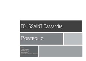 Portfolio - TOUSSAINT Cassande -Architecture