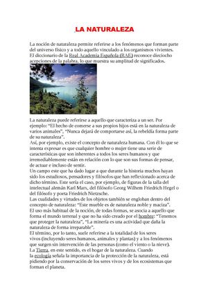 La Naturaleza