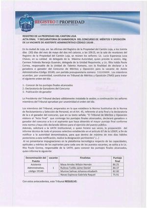 785 19149 Acta Declaratoria Ganador