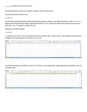 GRAFICAS DE FUNCIONES EN EXCEL