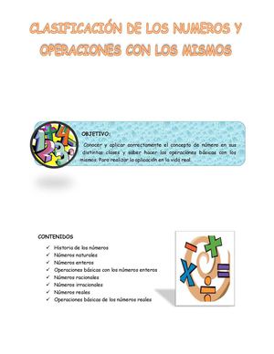 Portada Clasificación De Los Numeros Sandra