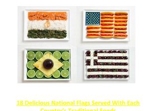 18 Delicious National Flags Served With Each Country’s Traditional Foods