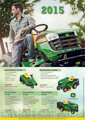 John Deere Angebote Frühjahr 2015
