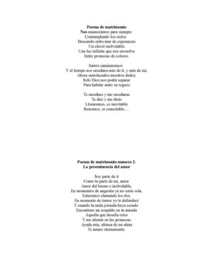 Poema De Matrimonio