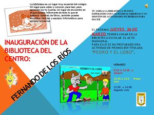 Inauguración De La Biblioteca Del Centro