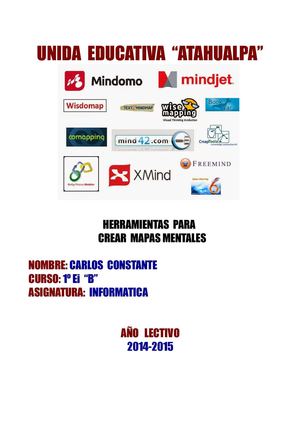 Informe De Las Herramientas Para Crear Mapas Mentales
