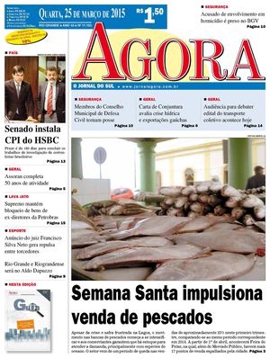 Jornal Agora - Edição 11103 - 25 de Março de 2015