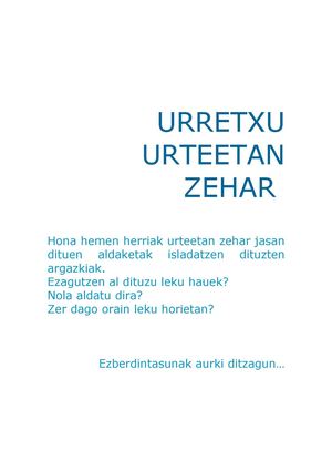 Urretxu Urteetan Zehar