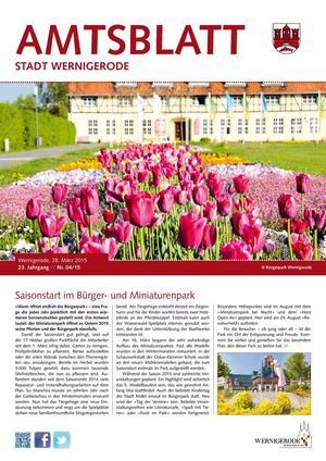 Amtsblatt der Stadt Wernigerode - 04/2015