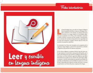 Leer y escribir en lengua indígena