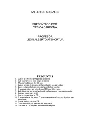 Preguntas Sociales Yesica