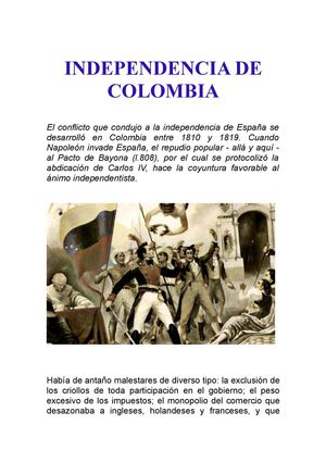 INDEPENDENCIA DE COLOMBIA