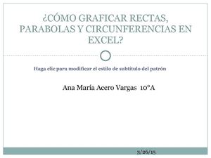Cómo Graficar Rectas, Parabolas Y Circunferencias