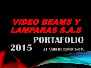 Portafolio De Servicios Video Beams Y Lamparas Sas Pdf (1)