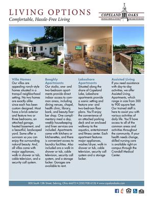 Copeland Oaks Living Options