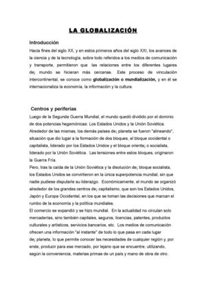 La Globalización
