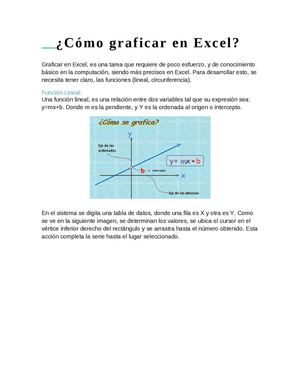 ¿Cómo Graficar En Excel?