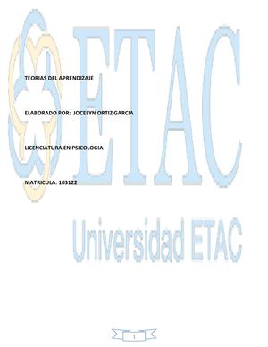 TEORIAS DEL APRENDIZAJE