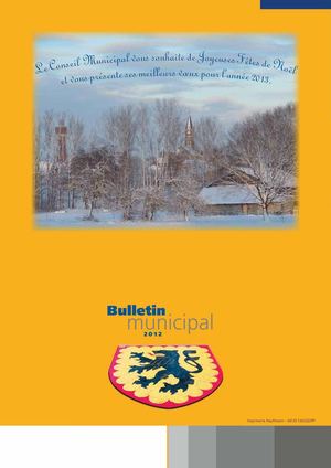 Bulletin Municipal 2012
