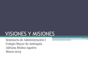 Visiones Y Misiones Empresas Colombianas