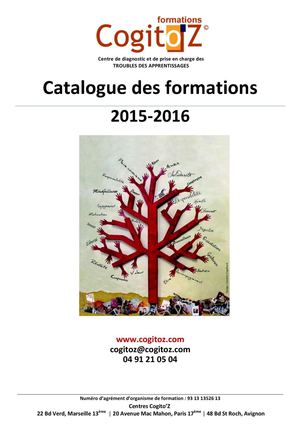 Catalogue Formations Cogito'Z 2015-2016
