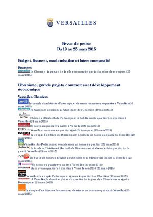 Rp Du 19 Au 25 Mars 2015