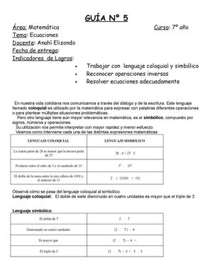 Guía Nº 5