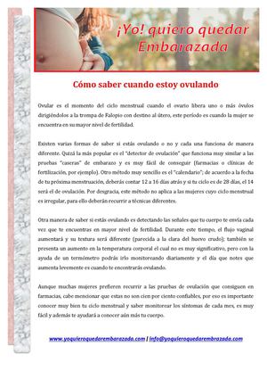 Como Saber Cuando Estoy Ovulando