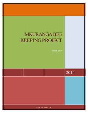 Bee Keeping Business Plan Tanzania