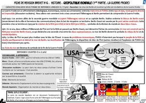 3eme Fiche De Revision Hist 6 Gf 2015