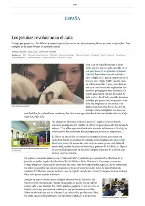 El Pais 20150330 Los Jesuitas Revolucionan El Aula España