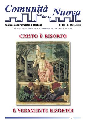 Comunità Nuova n. 402 - 24 Marzo 2013