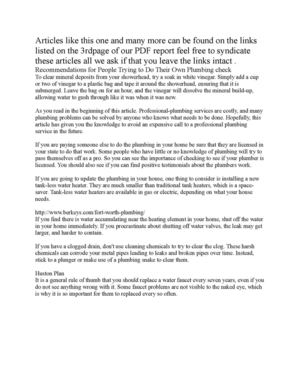 Plumbing Articles Shared Berkeys