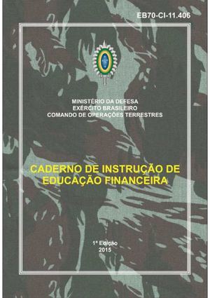 Caderno De Instrução De Eduacação Financeira 1ª Edição 2015
