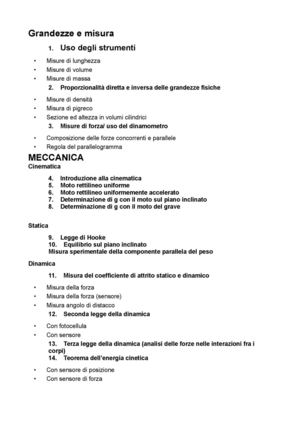 Esperienze In Laboratorio Fisica