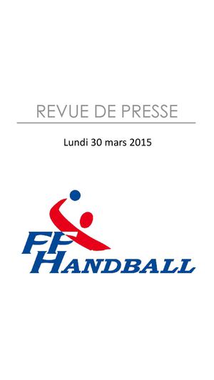 Revue de Presse au 30 mars