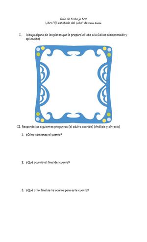 Guia De Trabajo N°3 Estofado Del Lobo