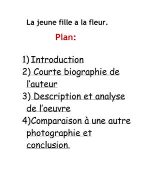 La Jeune Fille à La Fleur