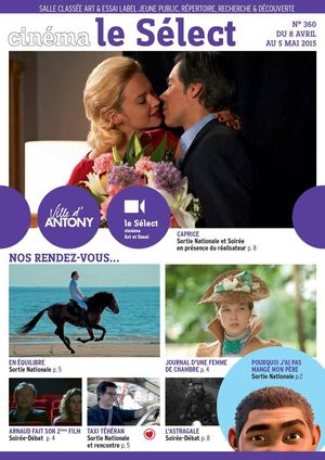 Programme du cinéma le Sélect - du 8 avril au 5 mai