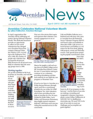 April 2015 Newsletter