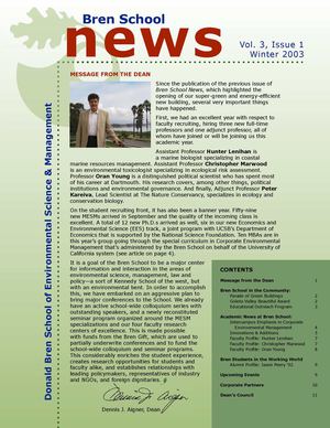 Bren News Winter 2003